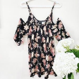 Off the shoulder Floral Print Dress New w/ tags